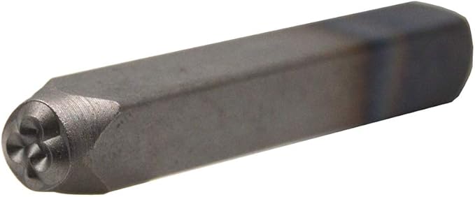 WKSTOOL Spades Symbol Logo Duty Steel Stamp 1/4" (6mm) Hand Stamping Character Mark Code Alphabet Punch Kit for Bracelet Ring Jewelry Sheet Metal Plate Making Mold Die