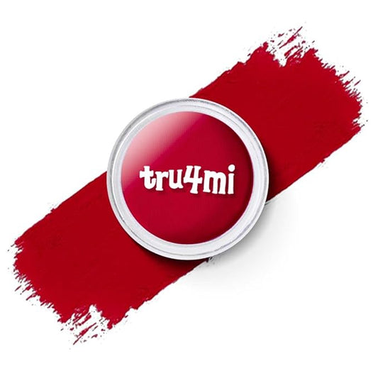 '-Water Activated Eyeliner -Wet Liner Makeup - Smudge Proof Face Body Paint - Skin Safe & Child Friendly - “TruLuv” Red -10g/container