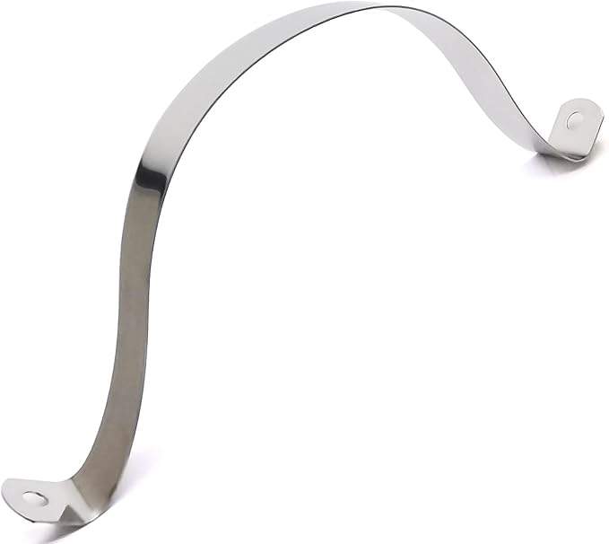 NGe 8inch Rigid Pipe Strap Clamp-Two Hole Strap-U Bracket Tube Clip-Stainless Steel Heavy Duty Pipe Fasten Holder-Secures Conduit,2Pcs（255mm)