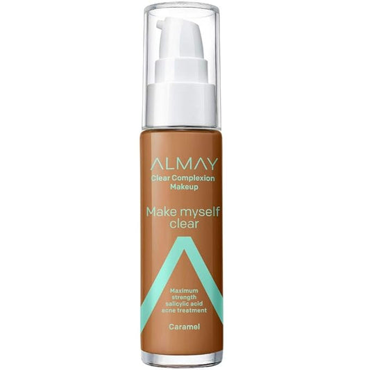 Almay Clear Complexion Makeup, Hypoallergenic, Cruelty Free, Dermatologist Tested Foundation, 1oz-VeraVaultWomen