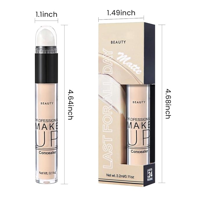 1 Pack Liquid Foundation Cream for Face Makeup,Durable Full Coverage Matte Concealer Make Up,Oil Control & Waterproof Base Primer -0.35 Fl.Oz (01#)-VeraVaultWomen