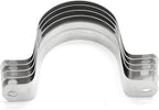 10Pcs 1-3/4 Inch Stainless Steel Conduit Clamps, Two Hole Strap U Bracket Rigid Pipe Strap Metal U Clamp Conduit Strap Tension Clips U-tube Clamp Heavy Duty