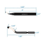 Deburring Tool Set 11 Pieces of High Speed Steel Rotary Burr Removal Blades, Ideal for Deburring Tool,1 Black Handle