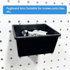 143PCS Pegboard Organizer Kit, Pegboard Hooks Set, 1/8 & 1/4 inch Assortment, Peg Board Bins, Peg Locks