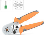 iCrimp Hexagonal Ratchet Crimper for End Sleeves and Ferrules 0.25-6mm² AWG 23-10, Wire Ferrule Crimping Tool (HSC8 6-6)