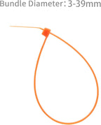 XINGO 100PCS Cable Zip Ties Heavy Duty, Premium Nylon Plastic Wire Ties with 50 Pounds Tensile Strength, Self-Locking Black Nylon Zip Ties for Indoor and Outdoor (6 inch, Orange)