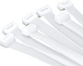 26 inch White Zip Ties Heavy Duty 11 PCS, 440 LBS Ultra Exclusive Strong Plastic Wire Ties, Large Cable Ties Extra Long Tie Wraps, Indoor and Outdoor UV Resistant