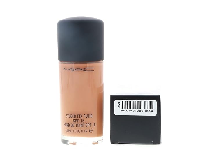 M.A.C. Studio Fix Fluid Foundation SPF 15 Boxed, NW43, 1 Count (A10)-VeraVaultWomen