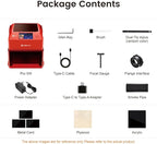 AlgoLaser 3W Laser Engraver Machine: Portable & Smart with 3.5" Touch Screen, Hand Drawing/Wireless/SD Card/Offline Engraving, AlgoOS 2.0 Self Developed System for Wood, Acrylic, Leather