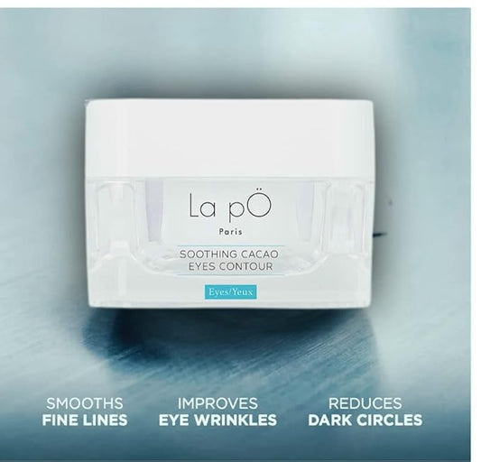 "La pO Paris Cacao Enriched All-In-One Eye Contour - Ultimate Dark Circle and Puffiness Defense with Firming Power."-VeraVaultWomen