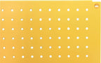 Metal Pegboard 12-Inch Tall x 16-Inch Wide Heavy Duty Wall Organizer for Home Garage Tool Storage 4pcs Yellow