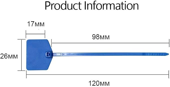 Cable Zip Tie with Tag,Wire Zip Ties with Label,100 Pcs Plastic Nylon Cable Ties,Multi Color Self-Locking Write on Tie Wraps