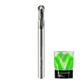 Carbide Ball Nose End Mill 2 Flute 4mm SHK. 4mm Cutting Dia. 3D Carving, High-Speed and Deep Cutting, AlCrN Coated, Apply for Alloy Steel, Stainless Steel and Various Cast Iron.