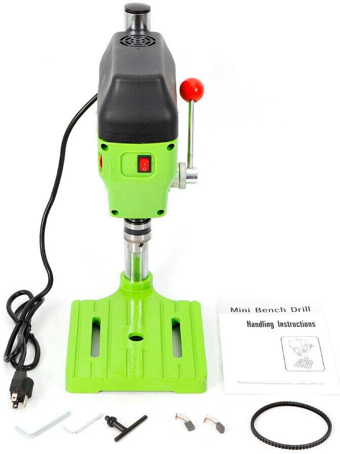 Bench Drill Press 2-Speed Electric Drilling Machine Drilling tool 480W for Wood Metal (480W-BG-5166A)