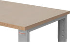 Table & Workbench: 1" Thick Particle Board Top, Height Adjustable Bench - 24" D x 48" L x 30" - 36" H - by BenchPro
