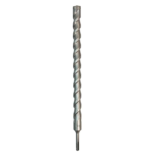 1-1/4 Inch x 18 Inch SDS Plus Rotary Hammer Drill Bit, Carbide Tipped for Brick, Stone, and Concrete (1-1/4" x 18")