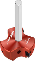 1 Inch PVC Pipe Reamer with Triple Blade, PVC Socket Saver Fitting Saver with 1/4-Inch Hex Shaft, Plastic Pipe Fitting Reamer Plumbing Tool for Sch.40 CPVC ABS Socket Hub,Fit Standard 1/2" Drills