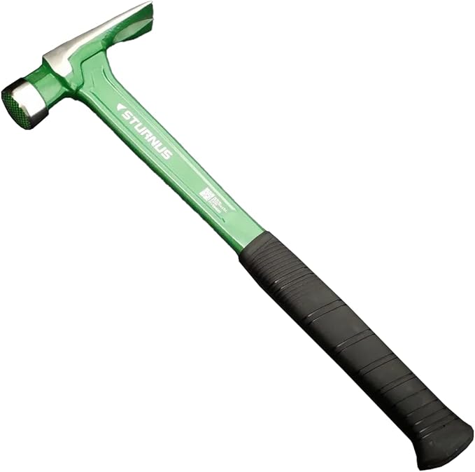 Sturnus Green 13oz Velocity Rip Claw Hammer – 13oz, Lightweight Aluminum & Ergonomic, Pro-Grade with Anti-Vibration Grip (Milled Face, Long Handle)