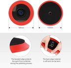 Wool Polishing Pads, SPTA 6"(150mm) 100% Natural Wool Buffing Pad with Hook & Loop Backing 4pcs Set Come with 5/8-11 Thread Backing Plate for Car Polishing, Buffing and Cutting