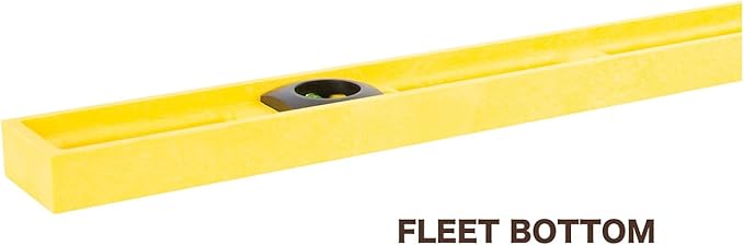 Mayes 10100 Polystyrene 3 Foot Level, 36 Inch Level Made in the USA, Contractor, Plumber, and Carpenter Tools, Impact Resistant Frame, Three Vials, Accurate to .001 Inch, Won’t Scratch Work Surfaces