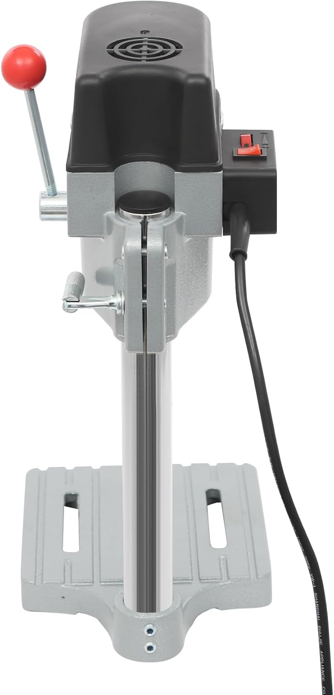 340W Portable Bench Drill Press, 50HZ Brushed Pure Copper Motor Mini Drilling,Corded Mini Table Drill with 3-Level Speed,High-Precision 0.98 Inch Depth Tabletop Drilling Machine