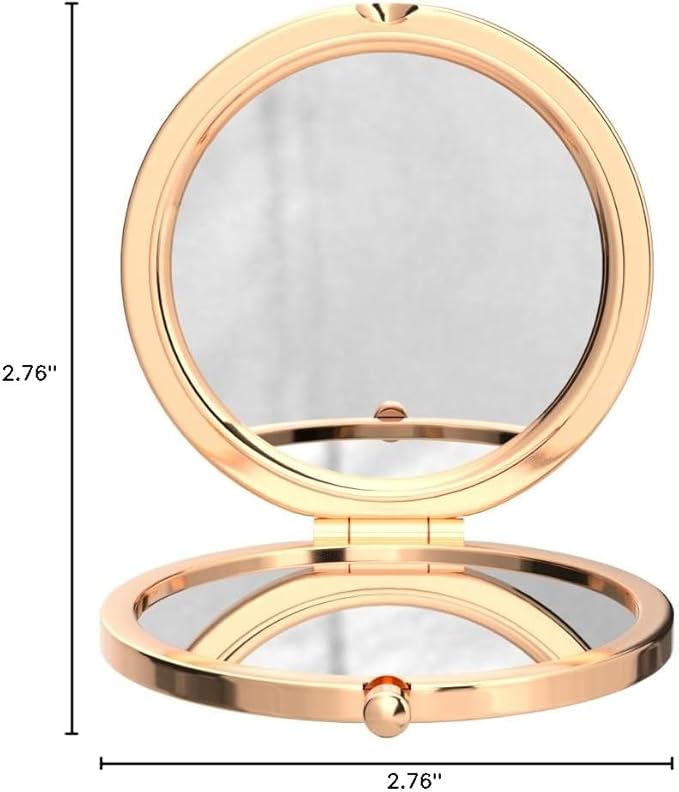 'I Love You Mom' Rose Gold Magnified Makeup Mirror - Sentimental Mother's Day Gift