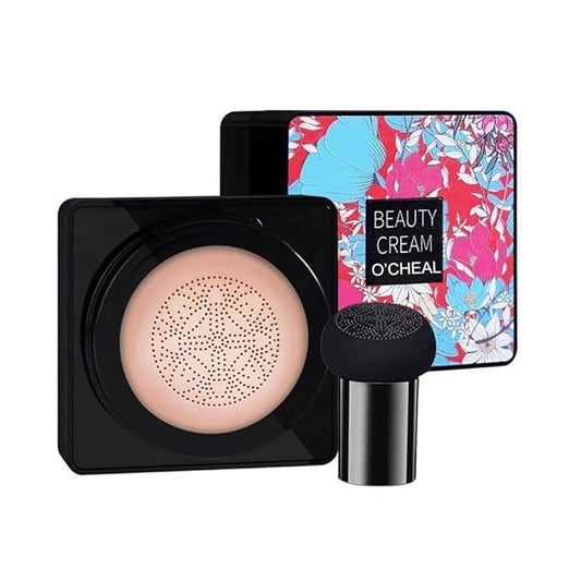 OCHEAL Mushroom Head Air Cushion BB Cream Foundation Cream for Face Makeup Concealer Cushion for Face Comestics Make Up Cushion Compact Natural-VeraVaultWomen