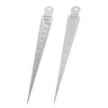 1-15mm Stainless Steel Double Sided Welding Taper Gauge Measuring Instrument Feeler Gauge Depth Gauge Aperture Ruler Inch&Metric Measuring Tool（1PCS）