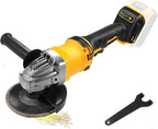 Cordless Angle Grinder Compatible With Dewalt 20V MAX Battery 4-1/2" Grinder Power Tools Battery Powered Brushless 3 Variable Speed For Cutting, Griding, Polishing (Tool Only)