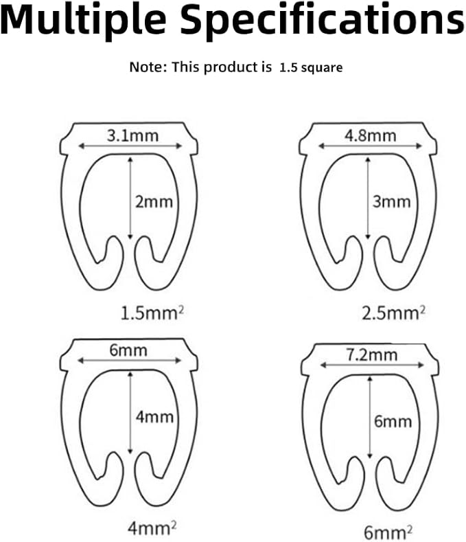 Clip on Wire Markers Wire Number Labels Colorful Cable Numbering Marker Tube for Marking The Color Coded Cables(150PCS KCM-1.5MM 1.5)