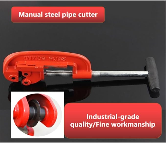 Heavy Duty 1/8-2" Pipe Cutter - Sharp rigid pipe cutter cuts galvanized, copper, and iron pipes - Includes additional blades