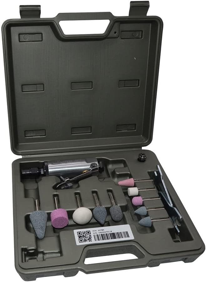 Ingersoll Rand 307BK Air Die Grinder Stone Kit, 28,000 RPM, 0.25 HP, 1/4" Collet, Front Exhaust