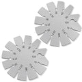 2 Pcs Stainless Steel Bevel Angle Gauge, Ax Angle Gauge, Measure 15-120 Degree for Measuring Knife Angle