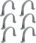 4 Inch 6pcs PVC Pipe Straps Reliable 2-Hole Plastic Conduit Clamps for Secure and Organized Mounting of PVC Pipes Conduits, and Cables UL Certified for Safety