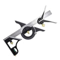 DUEBEL Combination Square - 12' Stainless Steel Multi-Function Carpentry Square with Right 90 Degree Angle Ruler