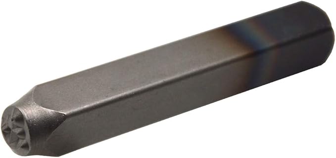 WKSTOOL Anchor Symbol Logo Duty Steel Stamp 1/4 6mm Hand Stamping Character Mark Code Alphabet Punch Kit for Bracelet Ring Jewelry Sheet Metal Plate Making Mold Die