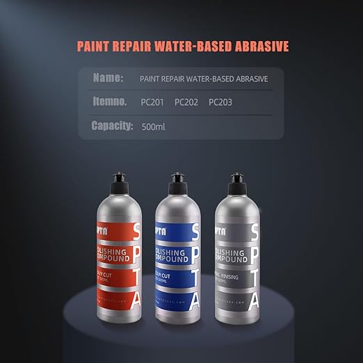 SPTA Polishing Compound Car Scratch & Swirl Remover Rubbing Compound & Finishing Polish Buffing Compound Swirl Remover for Cars Automotive Paint Correction (4.06 oz)