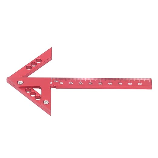 Woodworking Center Finder, Aluminum Alloy 45 Degree Angle Scribing Gauge Woodworking Center Finder Marking Tool for Various Woodworking Projects