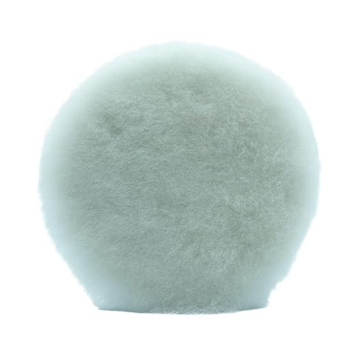 3D Lambswool Cutting Pad | Fast Level Heavy Compound Cuts | Superior Finish for Automotive Painted Surfaces | 100% Wool for Removing Paint Defects | 5” Round