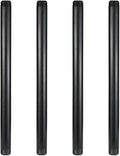 GeilSpace 1" × 18" Pre-Cut Black Metal Pipe, Industrial Steel Fits Standard One Inch Black Threaded Pipes and Fittings - Vintage DIY Industrial Shelving (1" × 18")