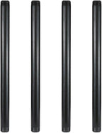 GeilSpace 1" × 18" Pre-Cut Black Metal Pipe, Industrial Steel Fits Standard One Inch Black Threaded Pipes and Fittings - Vintage DIY Industrial Shelving (1" × 18")