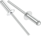 145pcs 5/32" x 5/8" Aluminum Blind Rivets, 4 x 16mm Pop Rivets,Rivets for Metal,Silver-(VG10106)