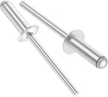 170pcs 5/32" x 3/8" Aluminum Blind Rivets, 4 x 10mm Pop Rivets,Rivets for Metal,Silver-(VG10104)