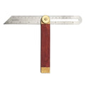 Bevel Gauge, Sliding Bevel Gauge, 8 Inch T Bevel Angle Finder with Wooden Handle T Measurements Ruler for for Craftsman Carpenter