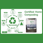 (Extra Large) OrangeBio Certified Home Compostable Shopping Bags, 500 Ct, 12" x 6" x 23", Hold 30 lbs, Thank You/Grocery/Take Out/T Shirt/To-Go Bags for Retail, Grocery Store