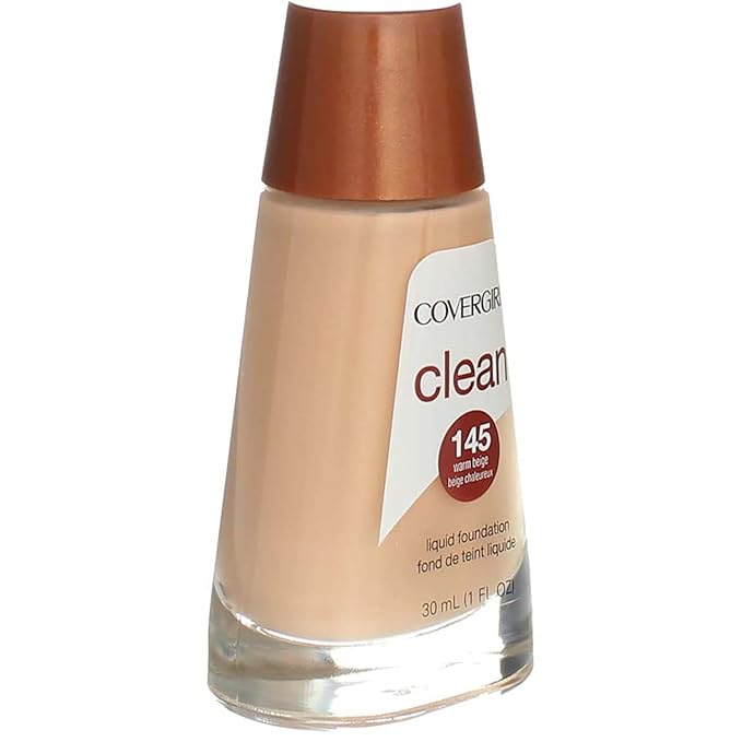 Cover Girl 00417 145wrmbei Warm Beige Clean Liquid Make Up-VeraVaultWomen