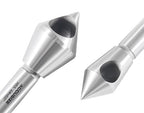 Accusize Industrial Tools 5 pc 60 Deg 0-Flute HSS Countersink & Deburring Tool Set, Pilotless Type, 0206-0460