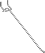 unp POETISKE Pegboard Hooks 0.204'' Diameter 8 inch Silver Metal Ball Ending Garden Tool Organizer Fits 1/4’’ Pegboard Garage Wall Hooks 50PCS