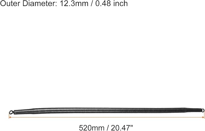 PATIKIL 12.3mm OD A Type Spring Tube Bender 520mm Long for 16mm 3/8" PVC Pipe in Home Renovations and Electrician Wiring