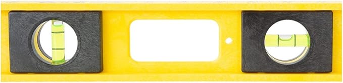 Mayes 10101 Polystyrene 2 Ft Level, 24 Inch Level Made in the USA, Contractor, Plumber, and Carpenter Tools, Impact Resistant Frame, Three Vials, Accurate to .001 Inch, Won’t Scratch Work Surfaces